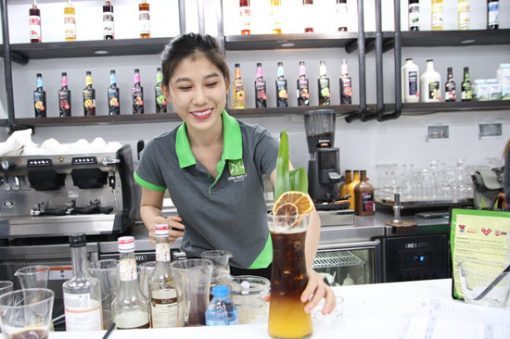 công việc pha chế cafe