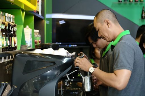 công việc pha chế cafe
